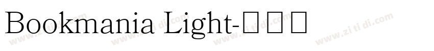 Bookmania Light字体转换